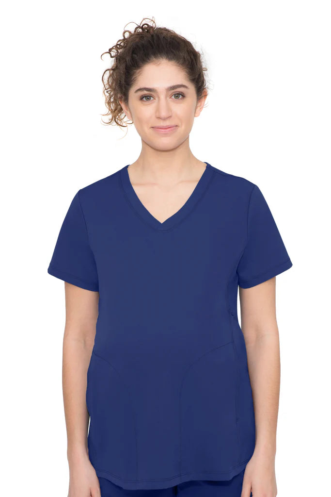 HH Works by Healing Hands Women's Mila Maternity Solid Scrub Top (CCHN) | 2510