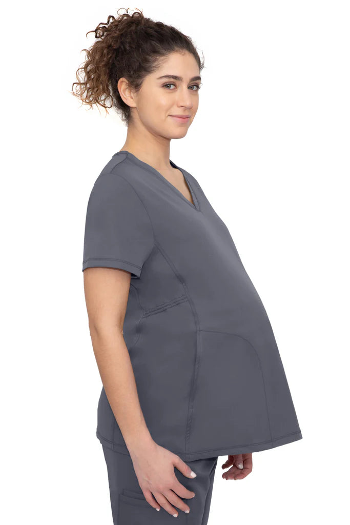 HH Works by Healing Hands Women's Mila Maternity Solid Scrub Top (CCHN) | 2510