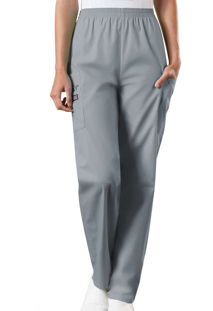 Cherokee Workwear Originals Women's Scrubs Elastic Waist Utility Scrub Pants (CCHN) | 4200 TALL