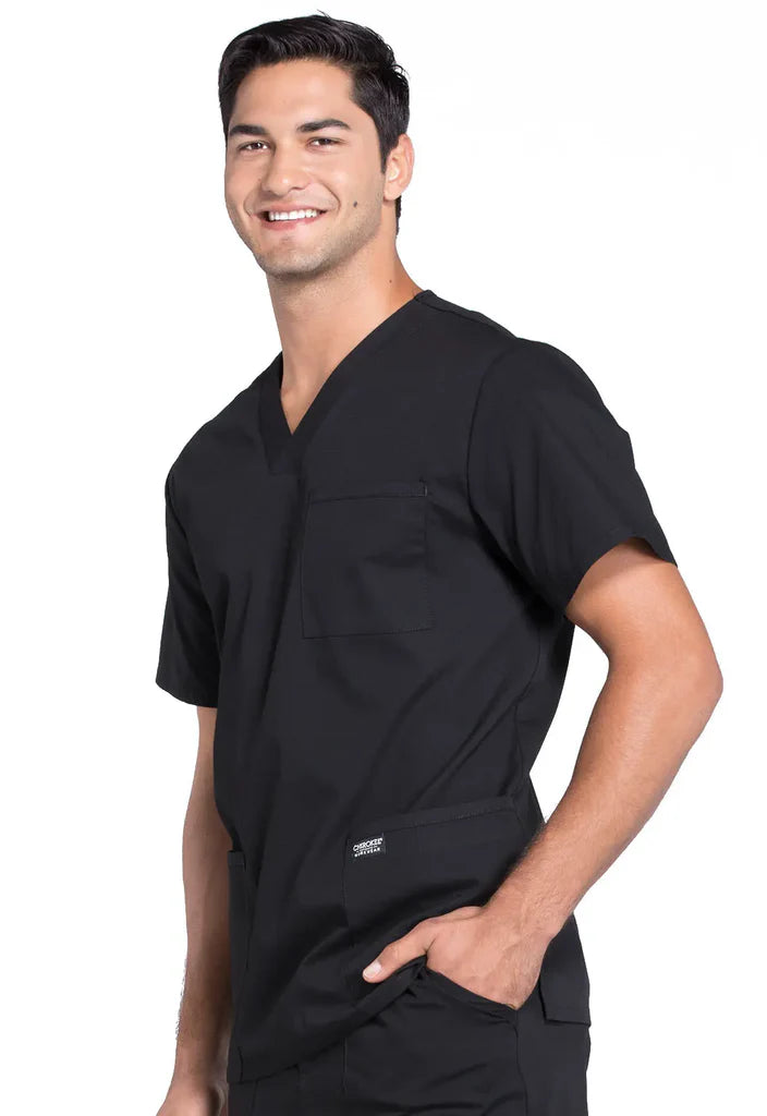 Cherokee Workwear Professionals Men's V-Neck Top (CCHN) | WW695