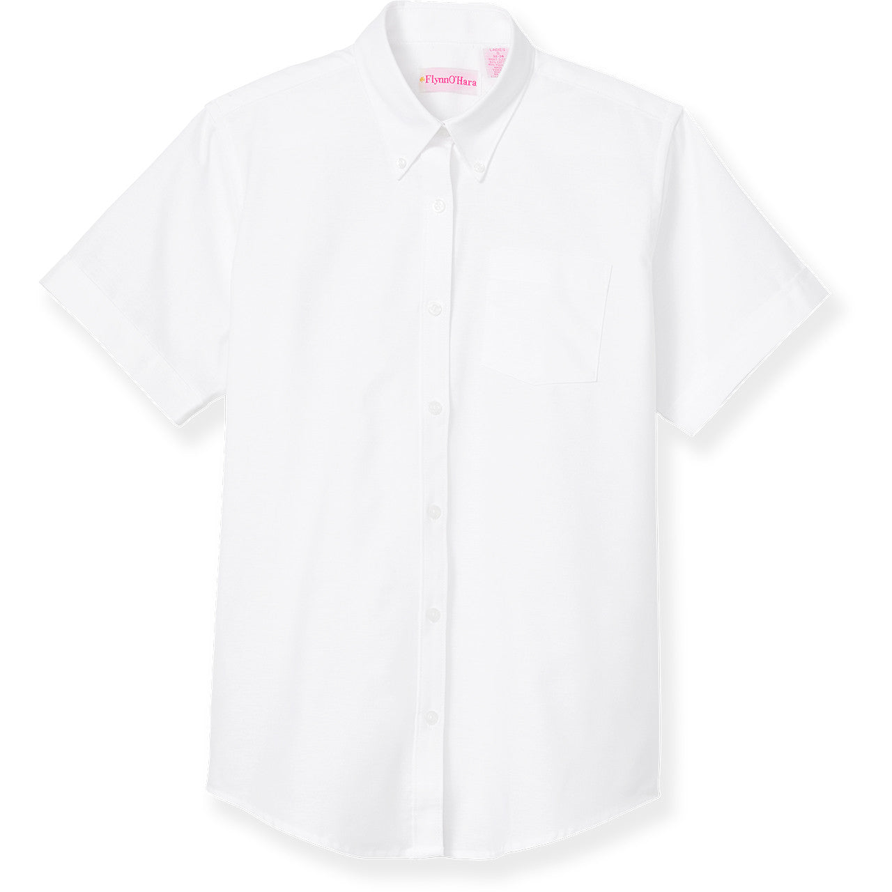 Girls Oxford Blouse - Short Sleeve - Grades: 5-8