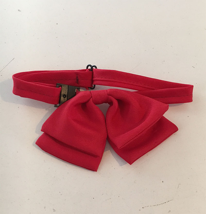 Girls Red Bow Tie