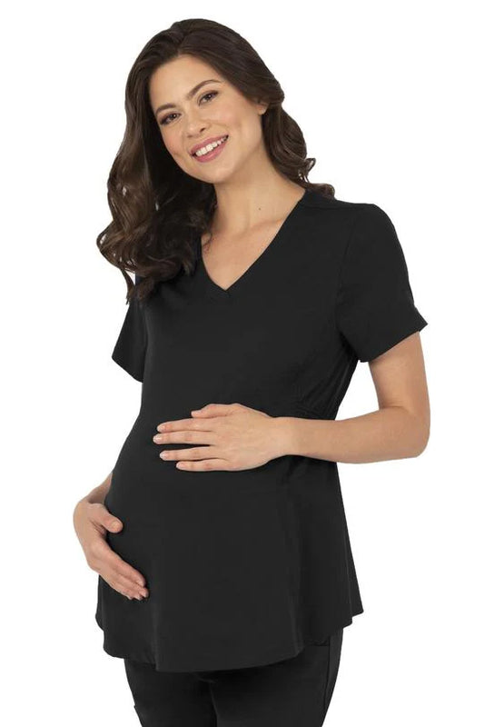 HH Works by Healing Hands Women's Mila Maternity Solid Scrub Top (CCHN) | 2510