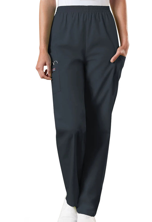 Cherokee Workwear Originals Women's Scrubs Elastic Waist Utility Scrub Pants (CCHN) | 4200 TALL