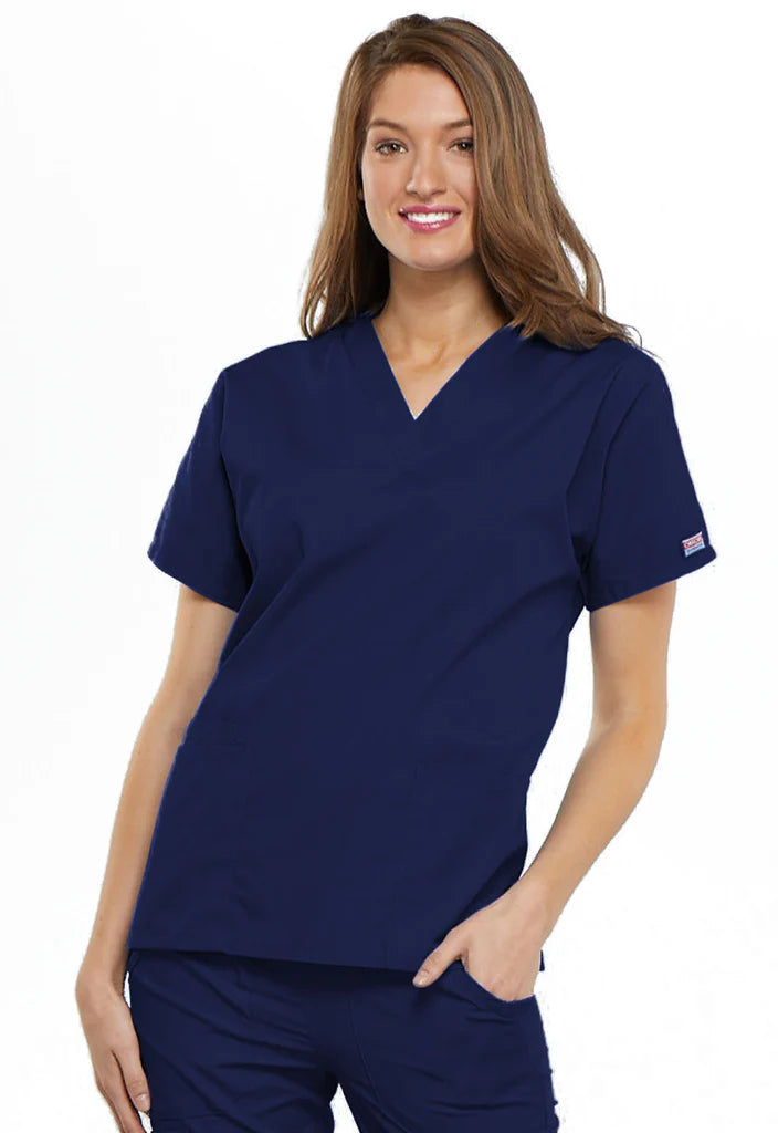 Cherokee Workwear Originals Women's V-Neck 2 Pocket Solid Scrub Top (CCHN) | 4700