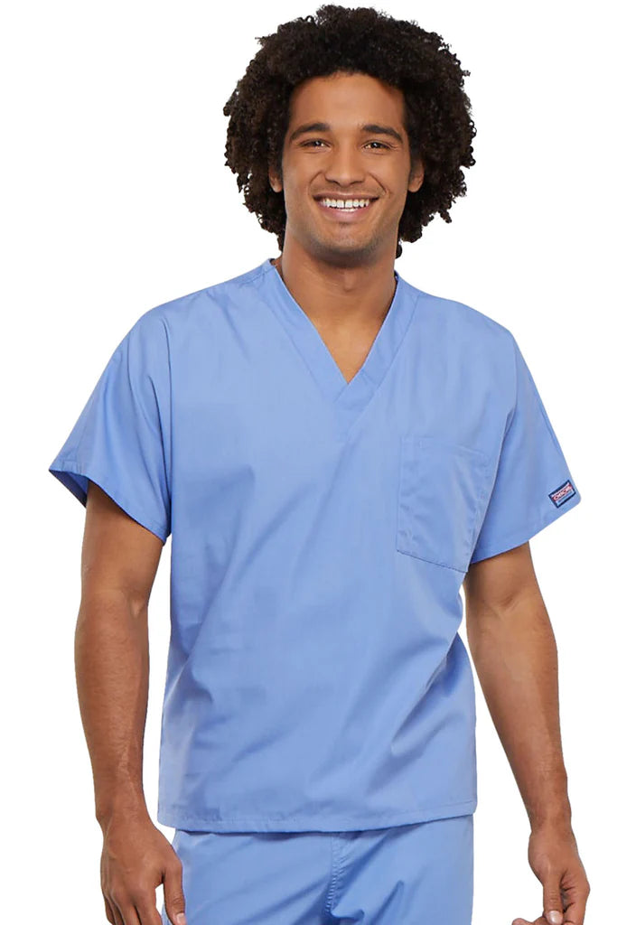 Cherokee Workwear Originals Unisex V-Neck 1-Pocket Solid Scrub Top (CCHN) | 4777