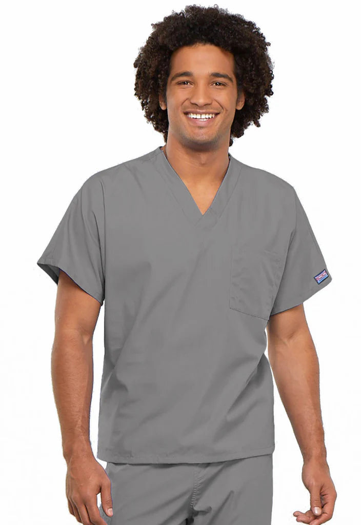 Cherokee Workwear Originals Unisex V-Neck 1-Pocket Solid Scrub Top (CCHN) | 4777