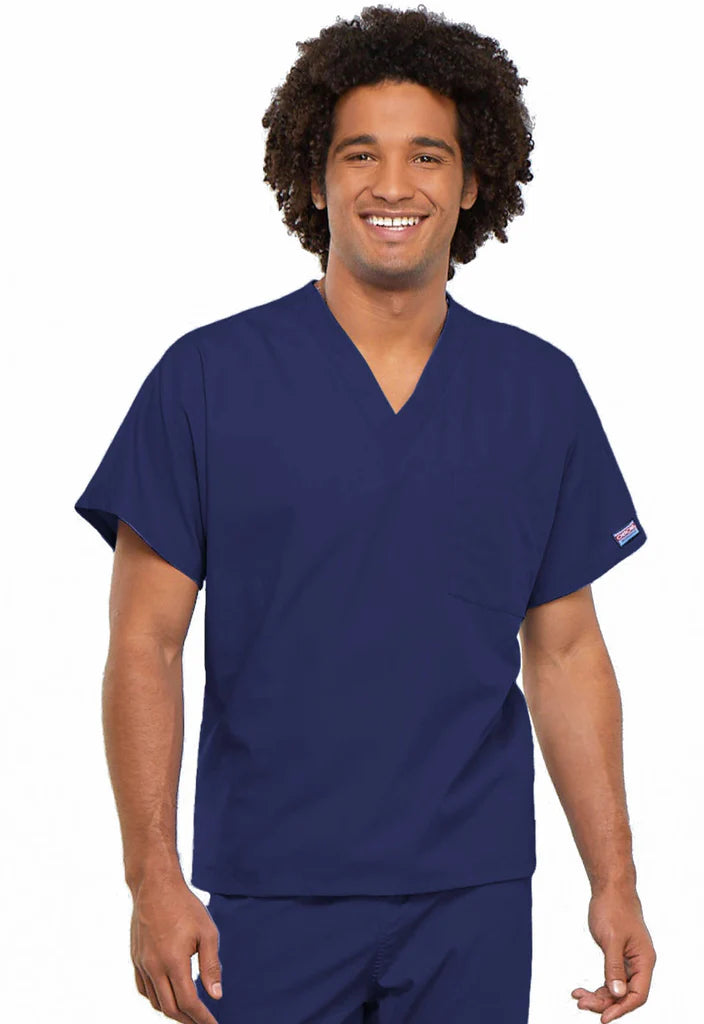 Cherokee Workwear Originals Unisex V-Neck 1-Pocket Solid Scrub Top (CCHN) | 4777