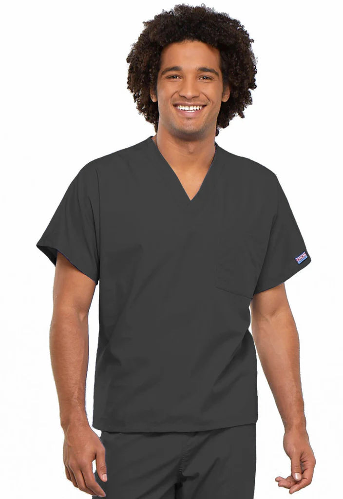 Cherokee Workwear Originals Unisex V-Neck 1-Pocket Solid Scrub Top (CCHN) | 4777
