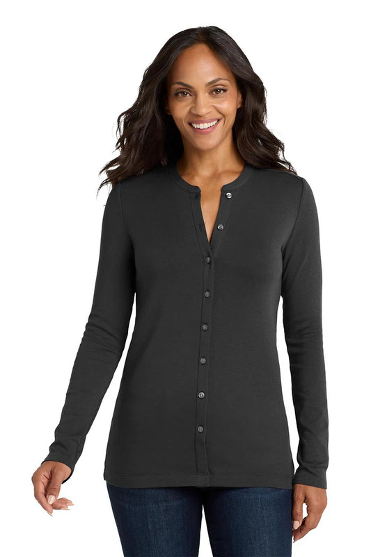 Port Authority® Women's Concept Stretch Button-Front Cardigan (CCHN) | LM1008