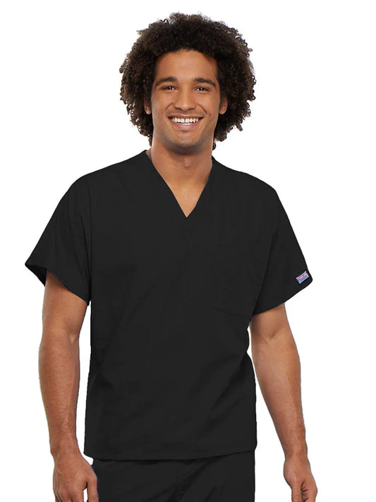 Cherokee Workwear Originals Unisex V-Neck 1-Pocket Solid Scrub Top (CCHN) | 4777