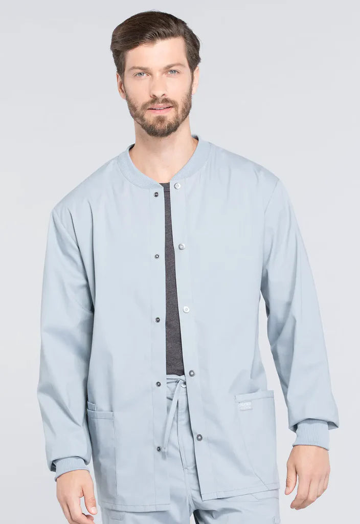 Cherokee Workwear Professionals Men's Snap Front Jacket (CCHN) | WW360