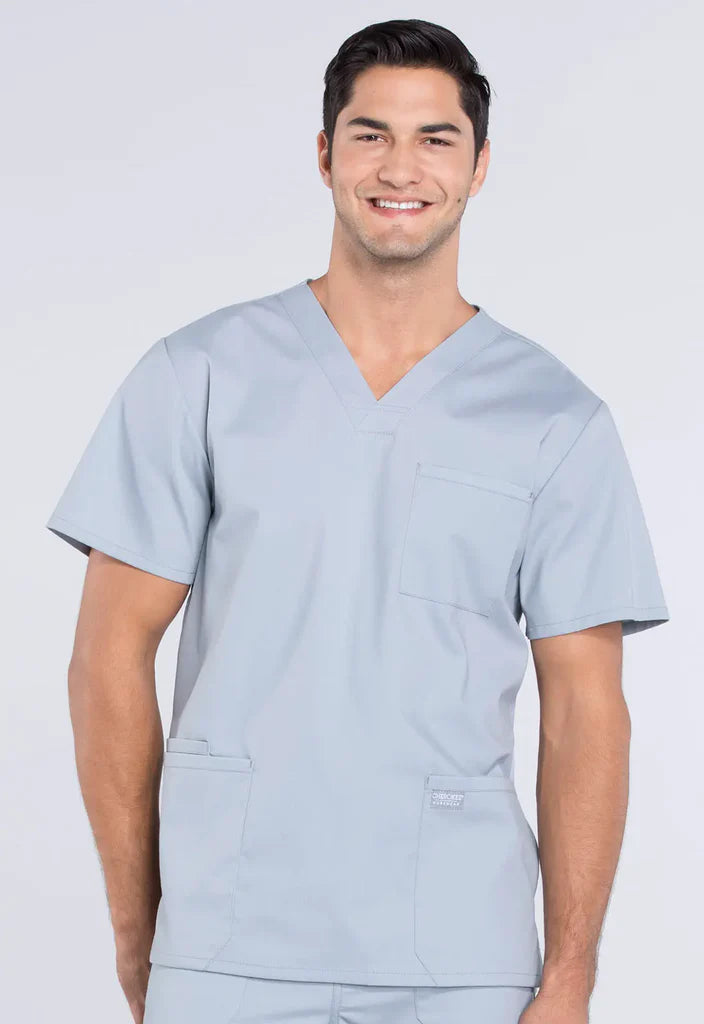 Cherokee Workwear Professionals Men's V-Neck Top (CCHN) | WW695