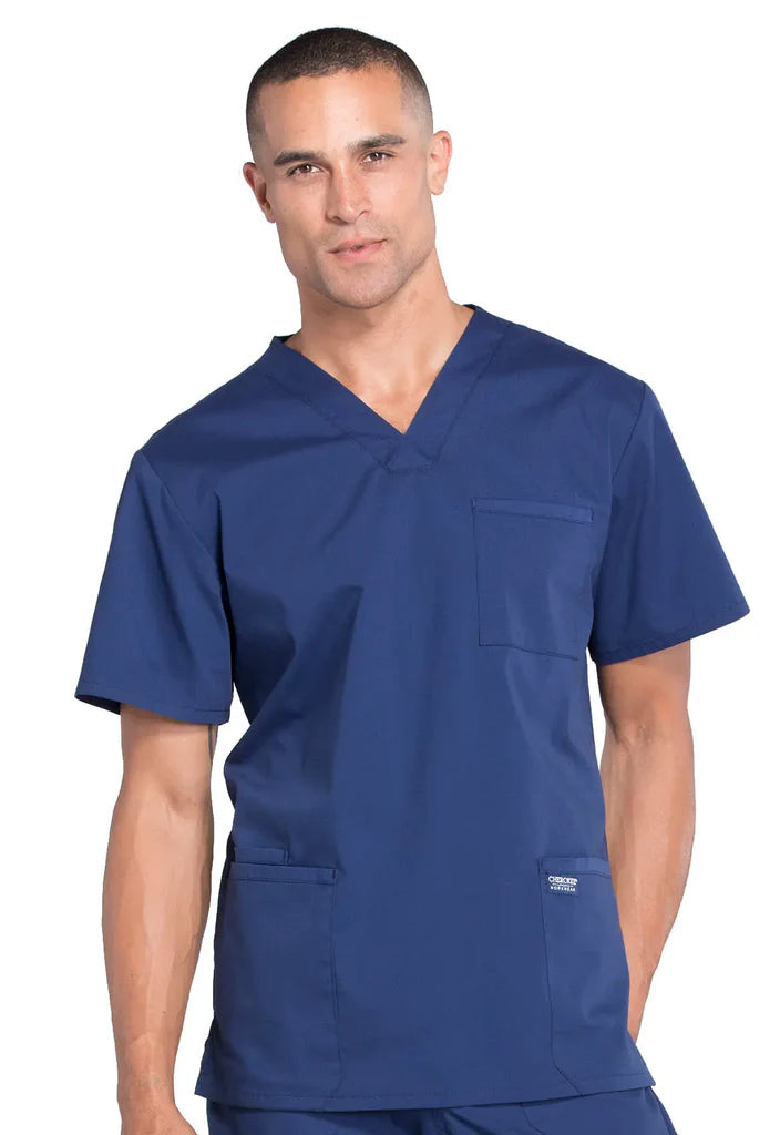Cherokee Workwear Professionals Men's V-Neck Top (CCHN) | WW695