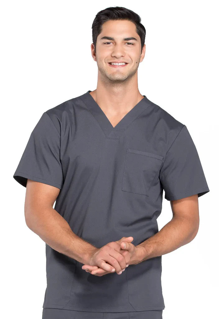 Cherokee Workwear Professionals Men's V-Neck Top (CCHN) | WW695