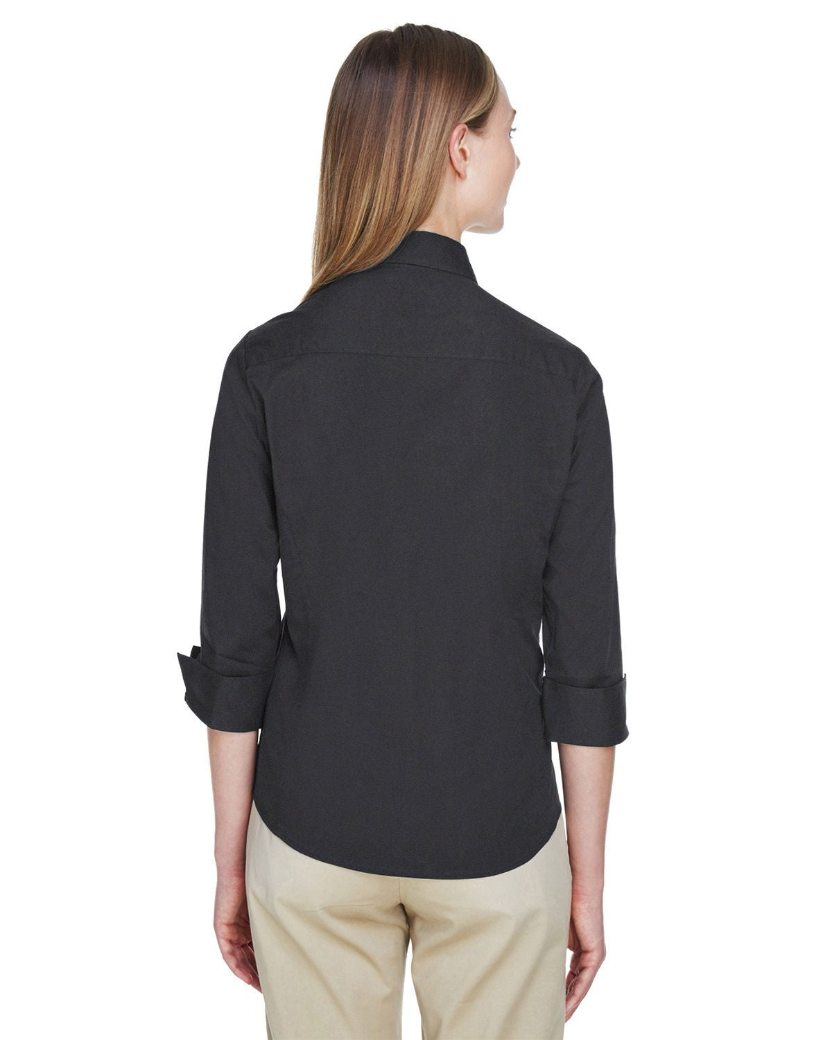 Devon & Jones Ladies' Perfect Fit™ 3/4-Sleeve Stretch Poplin Blouse (CCHN) | DP625W
