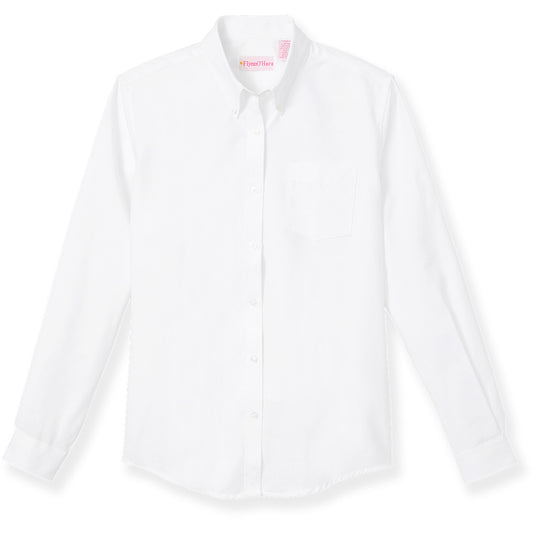 Girls Oxford Blouse - Long Sleeve - Grades: 5-8