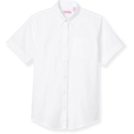 Girls Oxford Blouse - Short Sleeve - Grades: 5-8