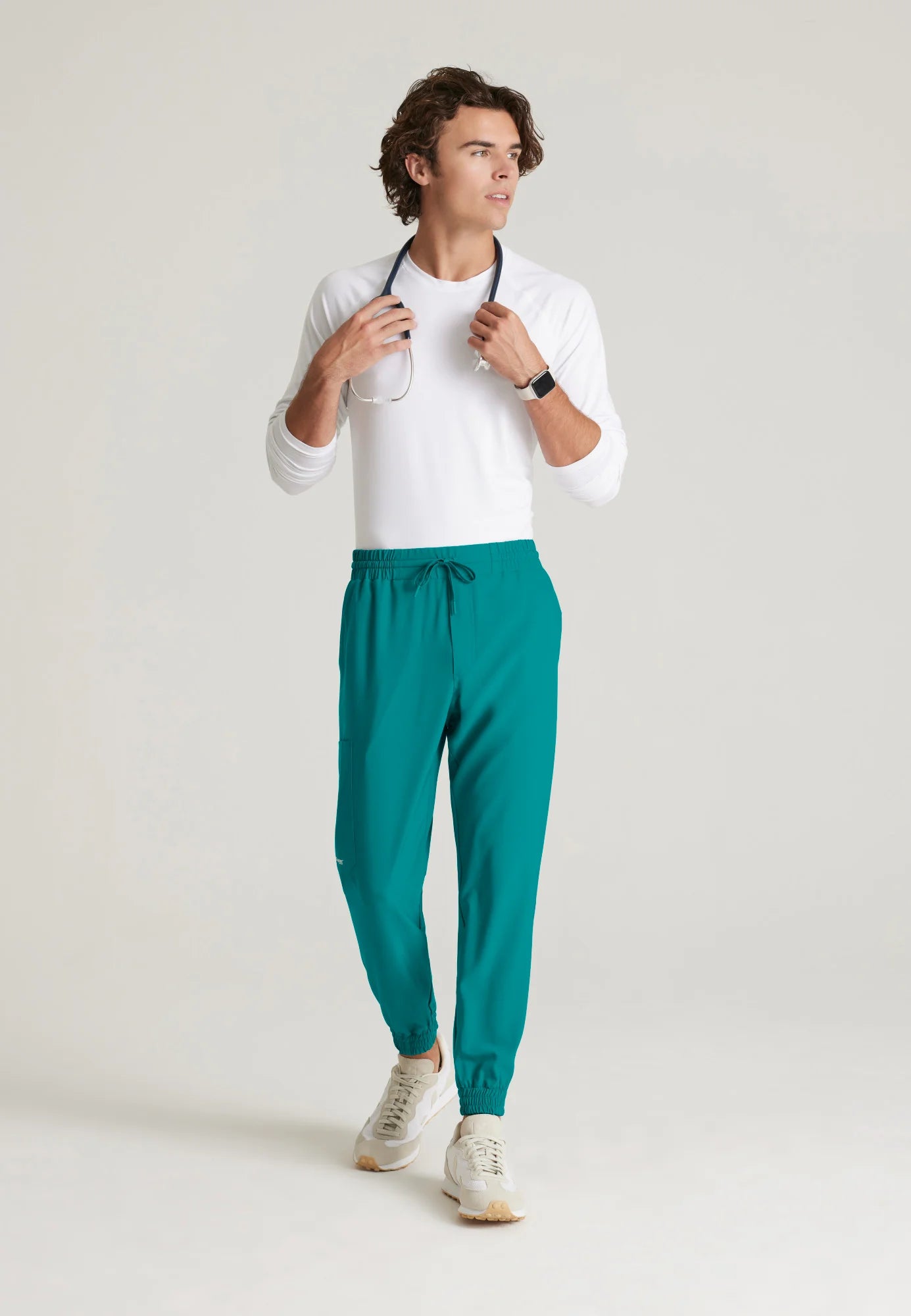 Grey's Anatomy Evolve Voyager Jogger Men's 5-Pocket Solid Scrub Pant (CCHN) | GSSP626