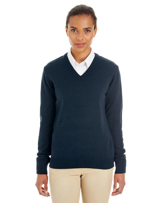Harriton Ladies' Pilbloc™ V-Neck Sweater (CCHN) | M420W