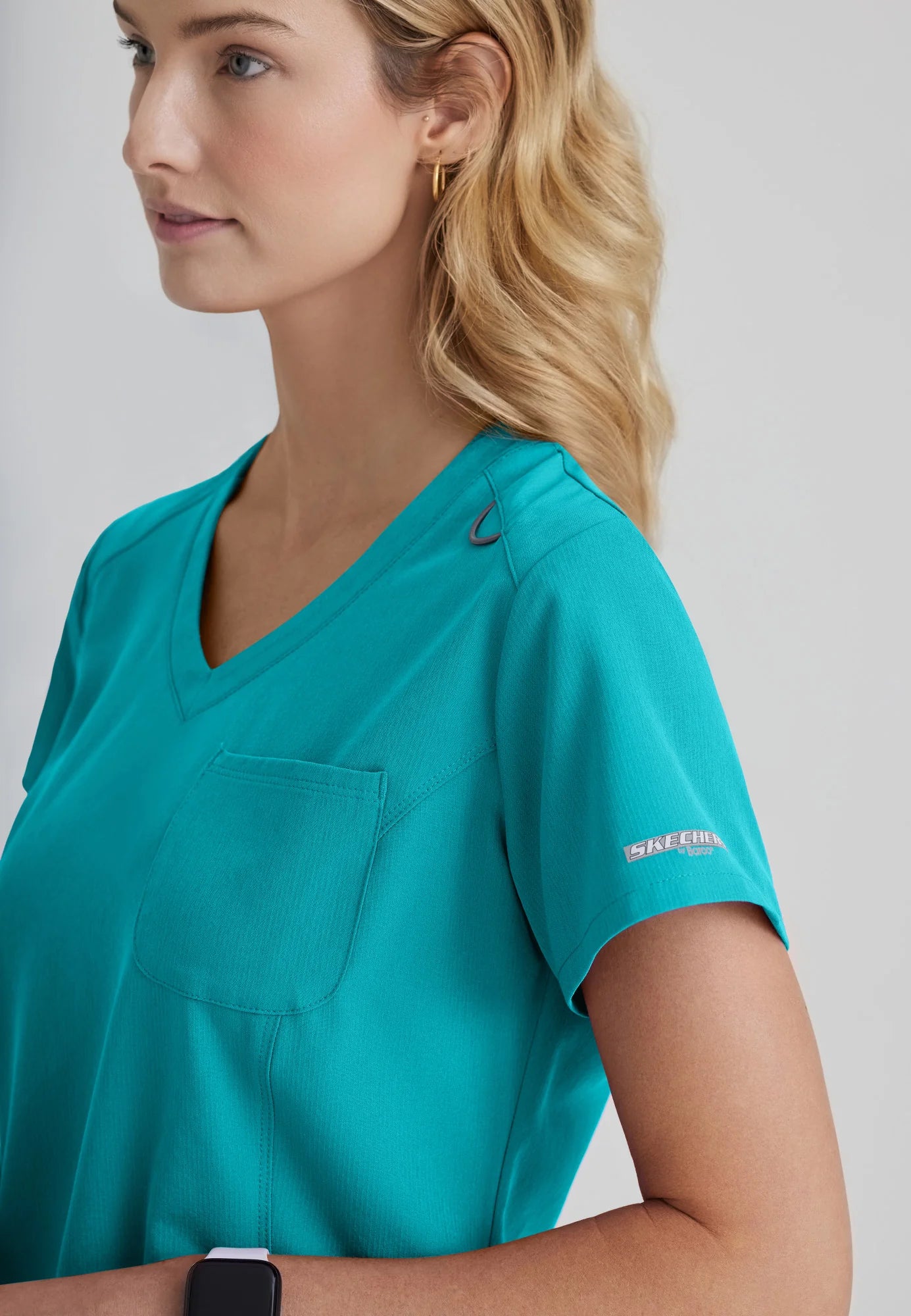 Skechers by Barco Dignity Women's 1-Pocket Solid Scrub Top (CCHN) | SKT147